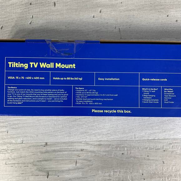 Hang onn Tilting TV Wall Mount for TVs 32" to 47" NIB - Picture 4 of 5